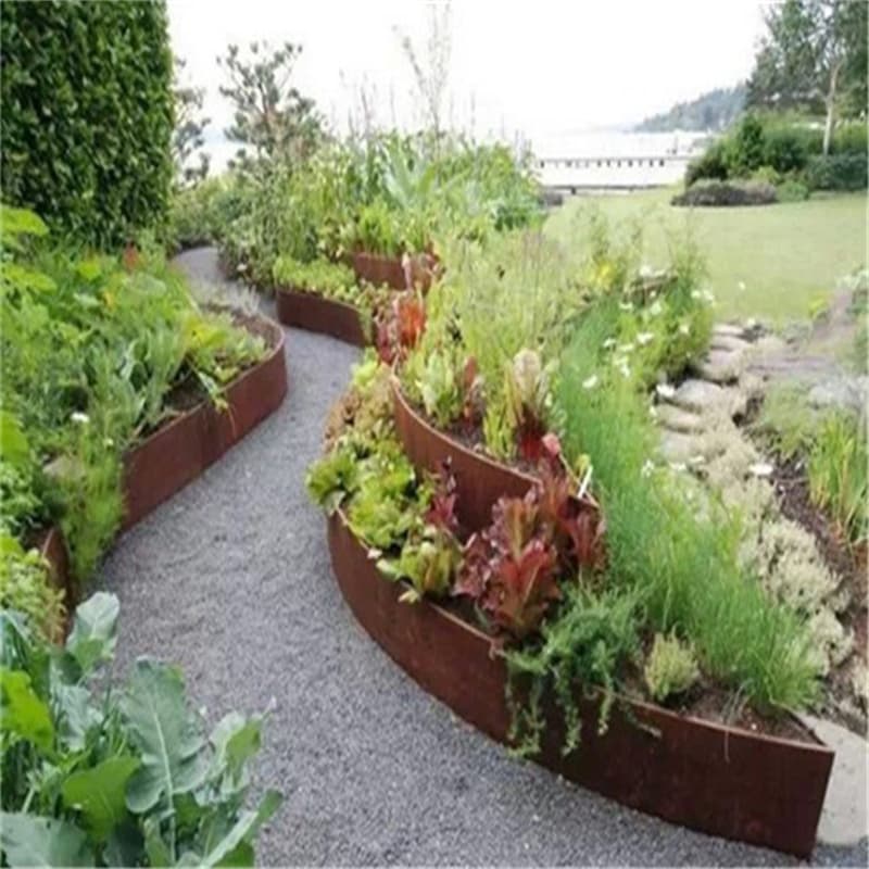 Customized Garden Metal Edging Ideas